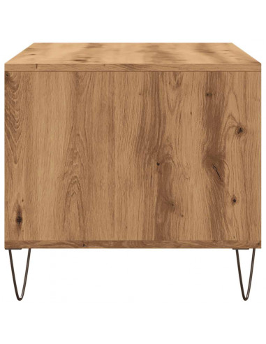 Tavolino Salotto Rovere Artigianale 90x49x45 cm Multistrato