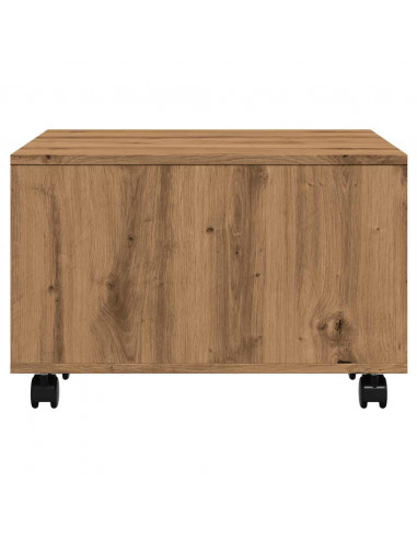 Tavolino Salotto Rovere Artigianale 60x60x38 cm in Truciolato