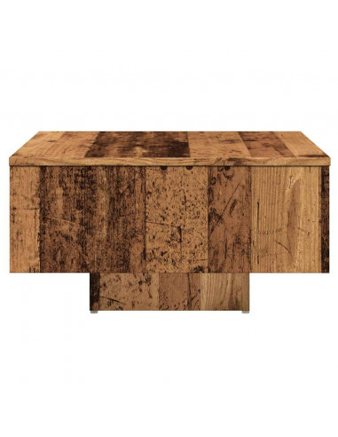 Tavolino Salotto Legno Antico 60x60x31,5 cm Legno Multistrato