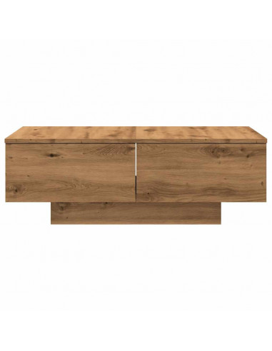 Tavolino da Salotto Rovere Artigianale 90x60x31 cm Truciolato