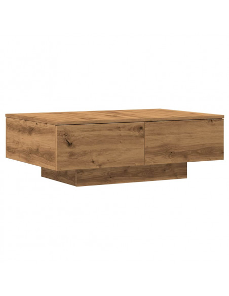 Tavolino da Salotto Rovere Artigianale 90x60x31 cm Truciolato