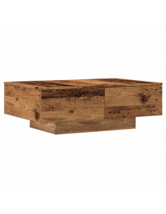 Tavolino da Salotto Legno Antico 90x60x31 cm Legno Multistrato