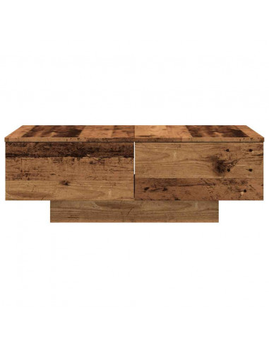 Tavolino da Salotto Legno Antico 90x60x31 cm Legno Multistrato