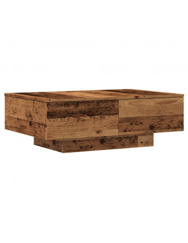 Tavolino da Salotto Legno Antico 90x60x31 cm Legno Multistrato