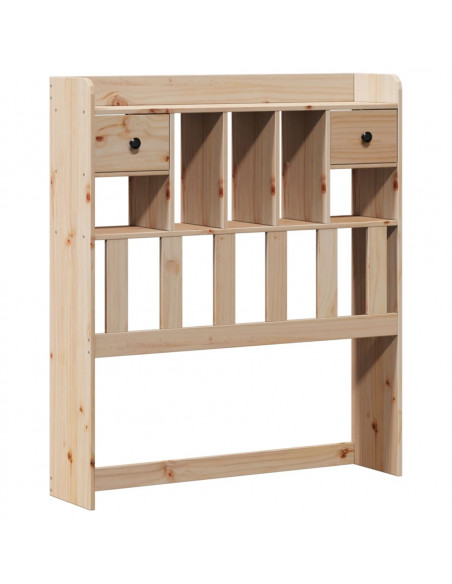 Letto Libreria senza Materasso 90x190 cm Legno Massello Pino