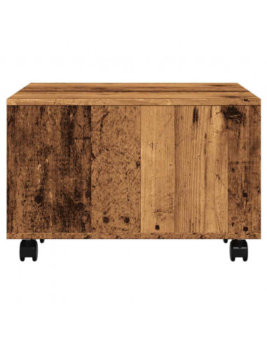 Tavolino da Salotto Legno Antico 60x60x38 cm Legno Multistrato