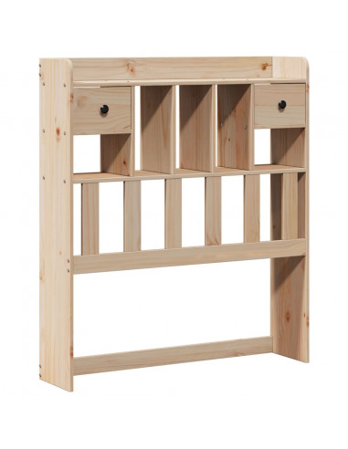 Letto Libreria senza Materasso 90x190 cm Legno Massello Pino