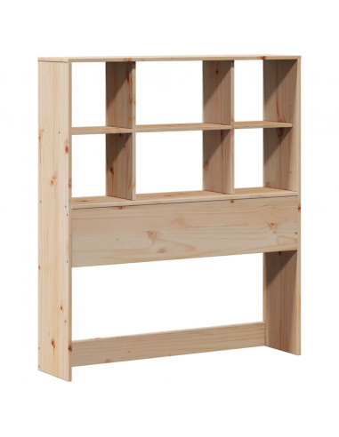 Letto Libreria senza Materasso 90x200 cm Legno Massello Pino