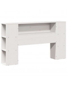 Letto Libreria senza Materasso Bianco 135x190 cm Legno di Pino