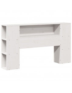 Letto Libreria senza Materasso Bianco 135x190 cm Legno di Pino