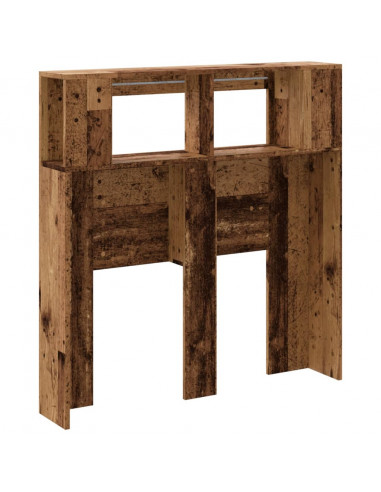 Testiera LED Legno Antico 100x18,5x103,5 cm Legno Multistrato