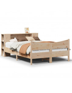 Letto senza Materasso 120x190 cm in Legno Massello di Pino