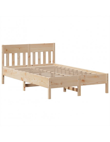 Letto senza Materasso 135x190 cm in Legno Massello di Pino