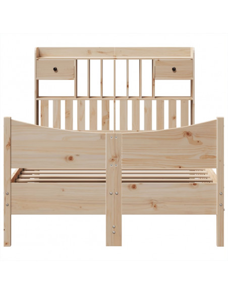 Letto senza Materasso 135x190 cm in Legno Massello di Pino
