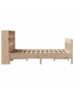 Letto senza Materasso 140x190 cm in Legno Massello di Pino