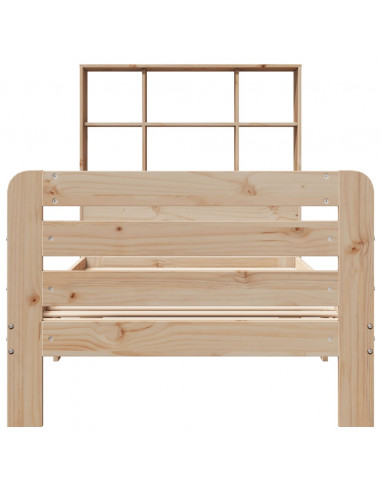 Letto senza Materasso 90x190 cm in Legno Massello di Pino