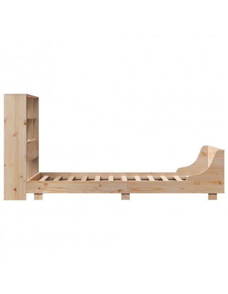 Letto senza Materasso 90x190 cm in Legno Massello di Pino