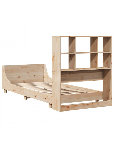 Letto senza Materasso 90x190 cm in Legno Massello di Pino