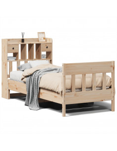 Letto senza Materasso 90x190 cm in Legno Massello di Pino