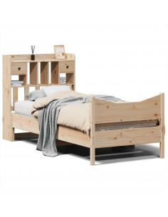 Letto senza Materasso 90x190 cm in Legno Massello di Pino