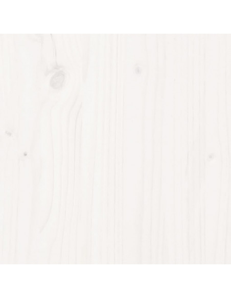 Letto senza Materasso Bianco 120x190 cm Legno Massello di Pino