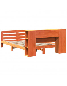 Letto senza Materasso Marrone Cera 120x190 cm in Legno di Pino 2