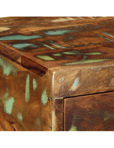 Mobile TV a Parete 100x30x19 cm in Legno Massello di Recupero