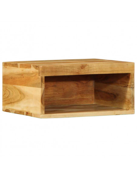 Mobile TV a Parete 2 pz in Legno Massello di Acacia