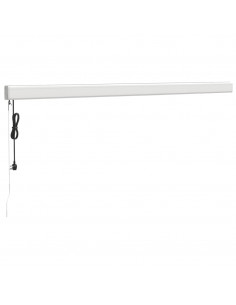 Tenda da Sole Retrattile Crema 4x3 m in Tessuto e Alluminio