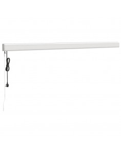 Tenda Sole Retrattile Gialla e Bianca 4x3 m Tessuto e Alluminio