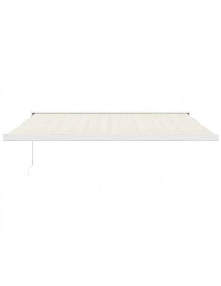 Tenda da Sole Retrattile Crema 4x3 m in Tessuto e Alluminio