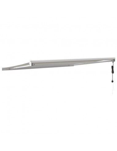 Tenda da Sole Retrattile Crema 4x3 m in Tessuto e Alluminio