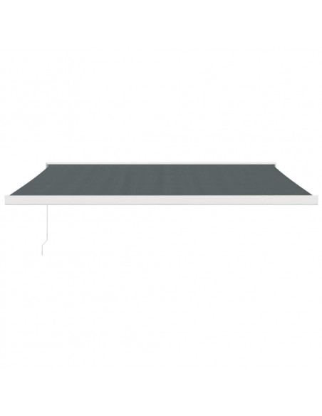 Tenda da Sole Retrattile Antracite 4x3 m in Tessuto e Alluminio