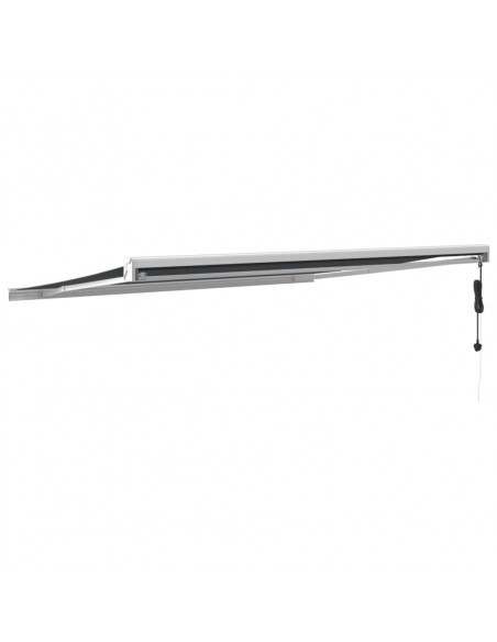 Tenda da Sole Retrattile Antracite 4x3 m in Tessuto e Alluminio