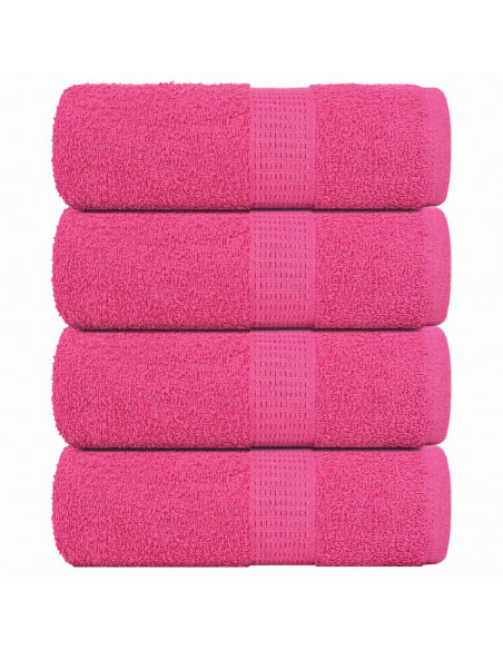 Asciugamani per Sapone 4 pz Rosa 30x30 cm 360 g/m² 100% Cotone