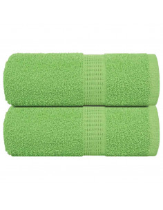Asciugamani per Sapone 2 pz Verde Mela 30x30 cm 360 g/m² Cotone