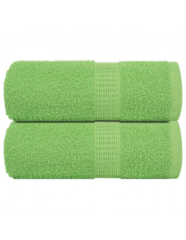 Asciugamani per Sapone 2 pz Verde Mela 30x30 cm 360 g/m² Cotone