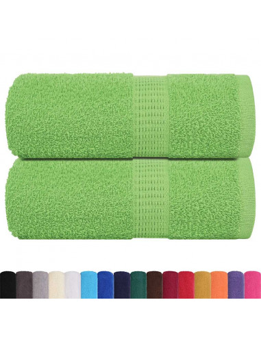 Asciugamani per Sapone 2 pz Verde Mela 30x30 cm 360 g/m² Cotone