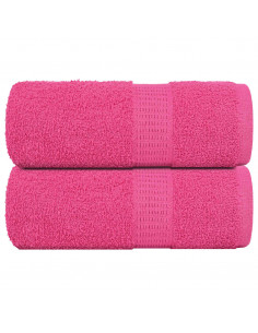 Asciugamani per Sapone 2 pz Rosa 30x30 cm 360 g/m² 100% Cotone