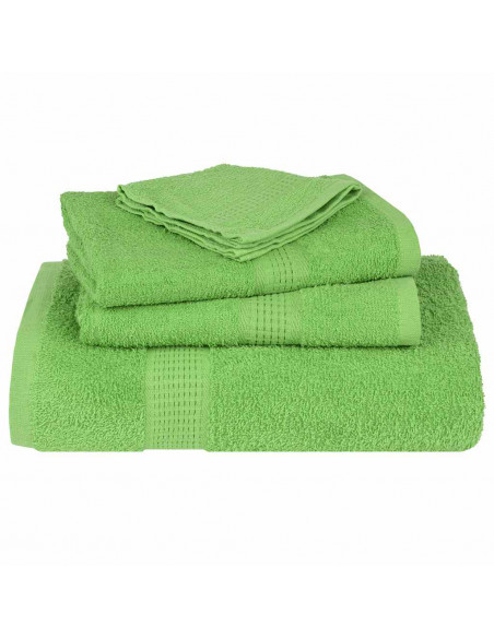 Asciugamani per Sapone 10 pz Verde Mela 30x30cm 360 g/m² Cotone