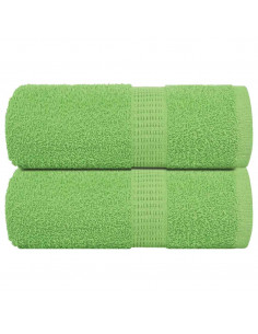 Asciugamani Ospiti 2 pz Verde Mela 30x50 cm 360 g/m² Cotone
