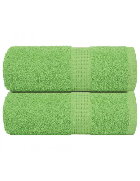 Asciugamani Ospiti 2 pz Verde Mela 30x50 cm 360 g/m² Cotone