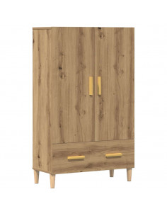 Credenza Rovere Artigianale 70x31x115 cm in Legno Multistrato