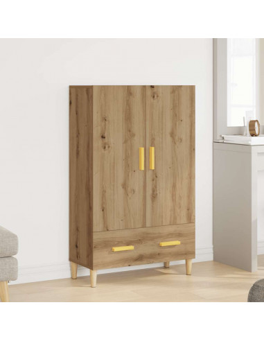 Credenza Rovere Artigianale 70x31x115 cm in Legno Multistrato