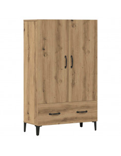 Credenza Rovere Artigianale 70x31x115 cm in Legno Multistrato