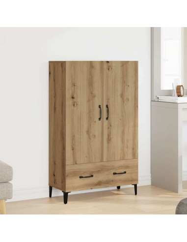 Credenza Rovere Artigianale 70x31x115 cm in Legno Multistrato