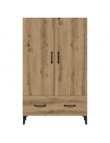 Credenza Rovere Artigianale 70x31x115 cm in Legno Multistrato