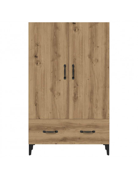 Credenza Rovere Artigianale 70x31x115 cm in Legno Multistrato