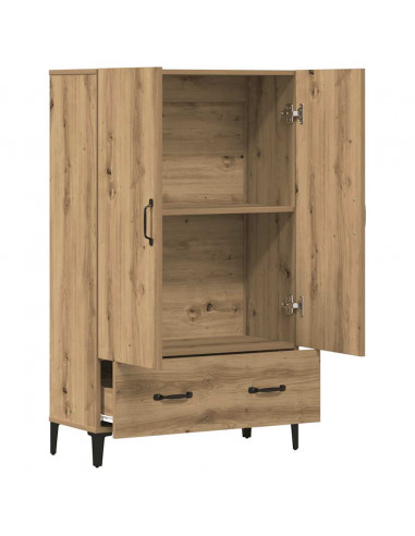 Credenza Rovere Artigianale 70x31x115 cm in Legno Multistrato