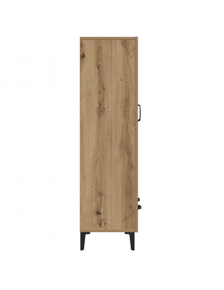 Credenza Rovere Artigianale 70x31x115 cm in Legno Multistrato